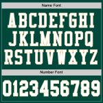 Custom Name Number Authentic Football Jersey - Personalized Green White City Cream Black Mesh Personalized Green White City