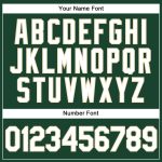 Custom Name and Number Baseball Jersey - Personalized Green White Cream Authentic Design Personalized Green White-Cream Authentic