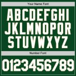 Custom Name Number Authentic Throwback Baseball Jersey - Personalized Green White-Cream Team Jersey Personalized Green White-Cream