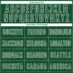 Custom Soccer Jersey with Personalized Name and Number in Green and White Geometric Design - Sublimation Uniform Personalized