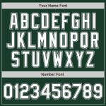 Personalized Authentic Baseball Jersey in Green, White, and Gray - Custom Sports Apparel Personalized Green White-Gray Authentic