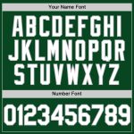 Custom Name Number Personalized Green Gray Authentic Throwback Baseball Jersey Personalized Green White-Gray Authentic Throwback
