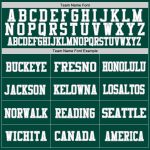 Custom Green White-Gray Mesh Authentic Football Jersey with Personalized Name and Number - Team Support Gear Personalized