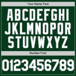 Custom Personalized Baseball Jersey Green White Gray Mesh Authentic Throwback with Team Name and Number Personalized Green