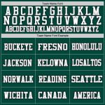 Custom Name Number Throwback Football Jersey - Personalized Green White-Gray Mesh Team Jersey Personalized Green White-Gray