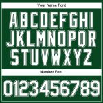 Custom Name Number Vapor Golf Polo Shirt - Personalized Green White-Gray Performance Design Personalized Green White-Gray