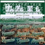 Personalized Lake Merritt Oakland Varsity Letterman Jacket Custom Name & Number Green White 3D Bomber Full-Snap Personalized