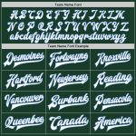 Custom Two-Tone Bomber Jacket with Varsity Letterman Style - Personalized Green White and Light Blue with Custom Name & Number