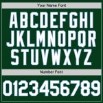 Custom Personalized Baseball Jersey with Name and Number in Green White-Light Blue Mesh - Authentic Throwback Design Personalized
