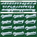Custom Name Number Green White Light Blue Performance Golf Polo Shirt Personalized Green White-Light Blue Performance Vapor