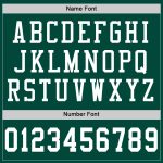 Custom Name and Number Football Jersey - Personalized Green and White Mesh Authentic Style Personalized Green White Mesh