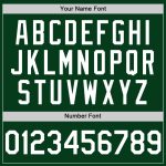 Custom Name Number Baseball Jersey - Authentic Green White Mesh Throwback Team Apparel Personalized Green White Mesh Authentic