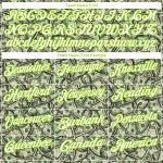 Custom Name Number Golf Polo Shirt - Personalized Green White Neon Green 3D Pattern Design, Performance Team Apparel Personalized