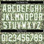 Custom Dollar Performance T-Shirt with Personalized Name & Number in Green White-Neon Green 3D Pattern Design Personalized
