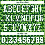 Custom Basketball Jersey with Name and Number - Personalized Green White Neon Green Triangle Shapes Round Neck Suit Personalized
