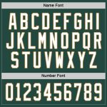 Custom Name and Number Hockey Jersey - Personalized Green and White Old Gold Team Jersey Personalized Green White-Old Gold