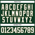 Custom Name and Number Hockey Jersey - Personalized Green, White, and Old Gold Lace Neck Team Apparel Personalized Green