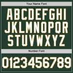 Custom Name and Number Authentic Baseball Jersey - Personalized Green White Old Gold Team Jersey Personalized Green White-Old
