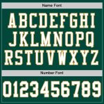 Custom Personalized Football Jersey - Green White Old Gold Mesh with Custom Name & Number Personalized Green White-Old Gold