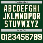 Custom Name and Number Personalized Green and White Old Gold Baseball Jersey | Authentic Throwback Mesh Design Personalized