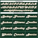 Custom Name and Number Personalized Green White Old Gold Football Jersey - Authentic Throwback Mesh Team Jersey Personalized