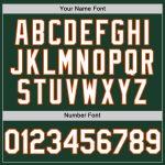 Personalized Authentic Sleeveless Baseball Jersey - Green White Orange Personalized Green White-Orange Authentic Sleeveless