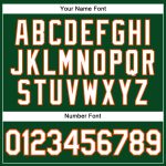 Custom Name Number Green White Orange Sleeveless Baseball Jersey - Personalized Authentic Team Apparel Personalized Green