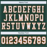 Custom Green White-Orange Mesh Football Jersey with Personalized Name and Number - Authentic Team Wear Personalized Green