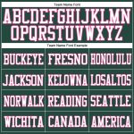 Custom Authentic Football Jersey with Personalized Name & Number - Green White-Pink Mesh Team Apparel Personalized Green
