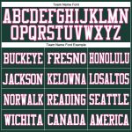 Personalized Authentic Football Jersey - Green White Pink Mesh Design Personalized Green White-Pink Mesh Authentic Football
