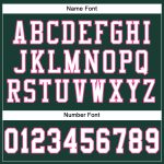 Personalized Authentic Football Jersey - Green White Pink Mesh Design Personalized Green White-Pink Mesh Authentic Football