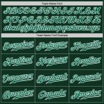 Custom Kelly Green White Pinstripe Baseball Jersey with Personalized Name and Number - Authentic Team Gear Personalized Green