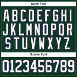 Customizable Green White Purple Hockey Jersey with Personalized Name and Number Personalized Green White-Purple Hockey Lace