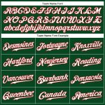 Custom Green White Red Baseball Jersey with Personalized Name and Number - Authentic Sleeveless Team Apparel Personalized