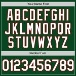 Custom Name Number Authentic Throwback Baseball Jersey in Green White Red - Personalized Team Jersey Personalized Green White-Red