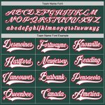 Personalized Hockey Jersey in Green White and Red - Custom Team Apparel Personalized Green White-Red Hockey Jersey