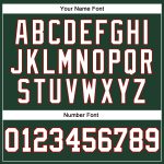 Custom Team Name and Number Long Sleeve Performance T-Shirt - Personalized Green White Red Personalized Green White-Red Long