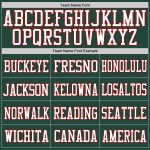 Personalized Authentic Football Jersey in Green White and Red Mesh Personalized Green White-Red Mesh Authentic Football Jersey