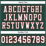 Personalized Authentic Football Jersey in Green White and Red Mesh Personalized Green White-Red Mesh Authentic Football Jersey