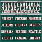 Personalized Green Red White Mesh Authentic Throwback Football Jersey Personalized Green White-Red Mesh Authentic Throwback