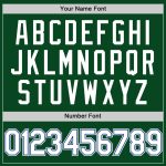 Custom Name and Number Personalized Baseball Jersey - Green White-Royal Authentic Throwback Style Personalized Green White-Royal