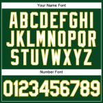 Custom Name and Number Personalized Vapor Golf Polo Shirt - Green White Yellow Performance Apparel Personalized Green White-Yellow