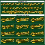 Custom Name Number Personalized Golf Polo Shirt - Green Yellow Black Performance Vapor Team Apparel Personalized Green Yellow-Black