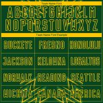 Custom Name and Number Soccer Uniform Jersey - Personalized Green Yellow Geometric Shapes Design Personalized Green Yellow