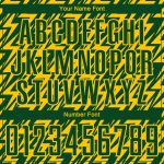 Custom Name Number Soccer Jersey Sublimation Lightning Design Green Yellow Team Uniform Personalized Green Yellow Lightning