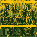 Custom Sublimation Soccer Jersey with Personalized Name and Number - Green Yellow Team Uniform Personalized Green Yellow