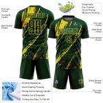 Personalized Soccer Jersey - Green Yellow Sublimation Uniform for Teams Personalized Green Yellow Sublimation Soccer Uniform