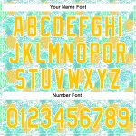Custom Name and Number 3D Pineapple Design Baseball Jersey - Personalized Green Yellow-White Team Apparel Personalized Green