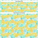 Custom Name and Number 3D Pineapple Design Baseball Jersey - Personalized Green Yellow-White Team Apparel Personalized Green