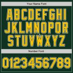 Custom Name Number Authentic Gradient Baseball Jersey Green Yellow White Fashion Personalized Green Yellow-White Authentic